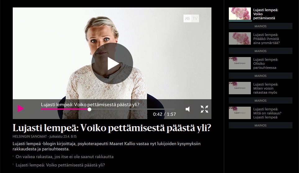 lujasti lempeä vlogi